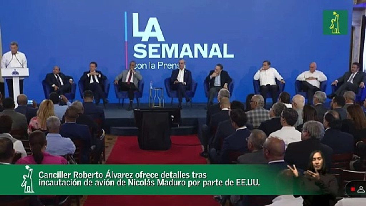Canciller Roberto Álvarez ofrece detalles tras incautación de avión de Nicolás Maduro por parte de EE.UU.