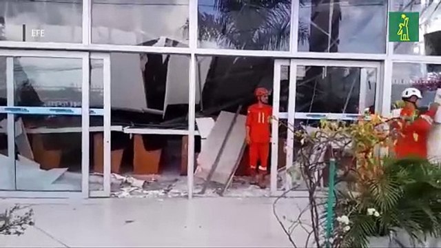 Por lo menos dos muertos y 17 heridos dejó el derrumbe el techo de un santuario en Brasil