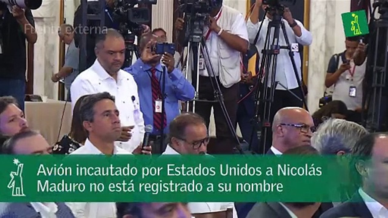 Avión incautado por Estados Unidos a Nicolás Maduro no está registrado a su nombre