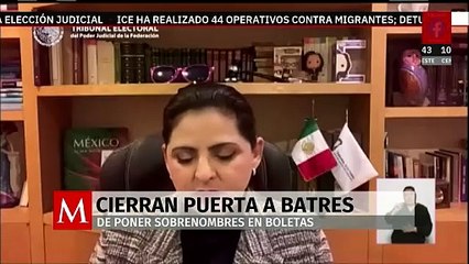 TEPJF le cierra la puerta a Lenia Batres y evita sobrenombres en boletas judiciales