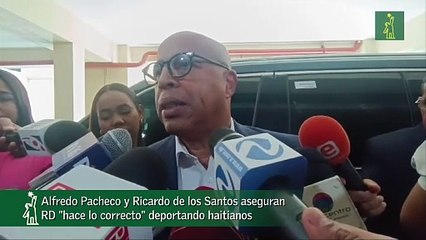 Alfredo Pacheco Y Ricardo De Los Santos Aseguran Rd "Hace Lo Correcto" Deportando Haitianos