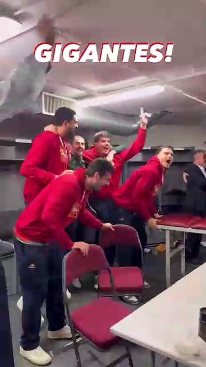 Festejos seleção basquetebol