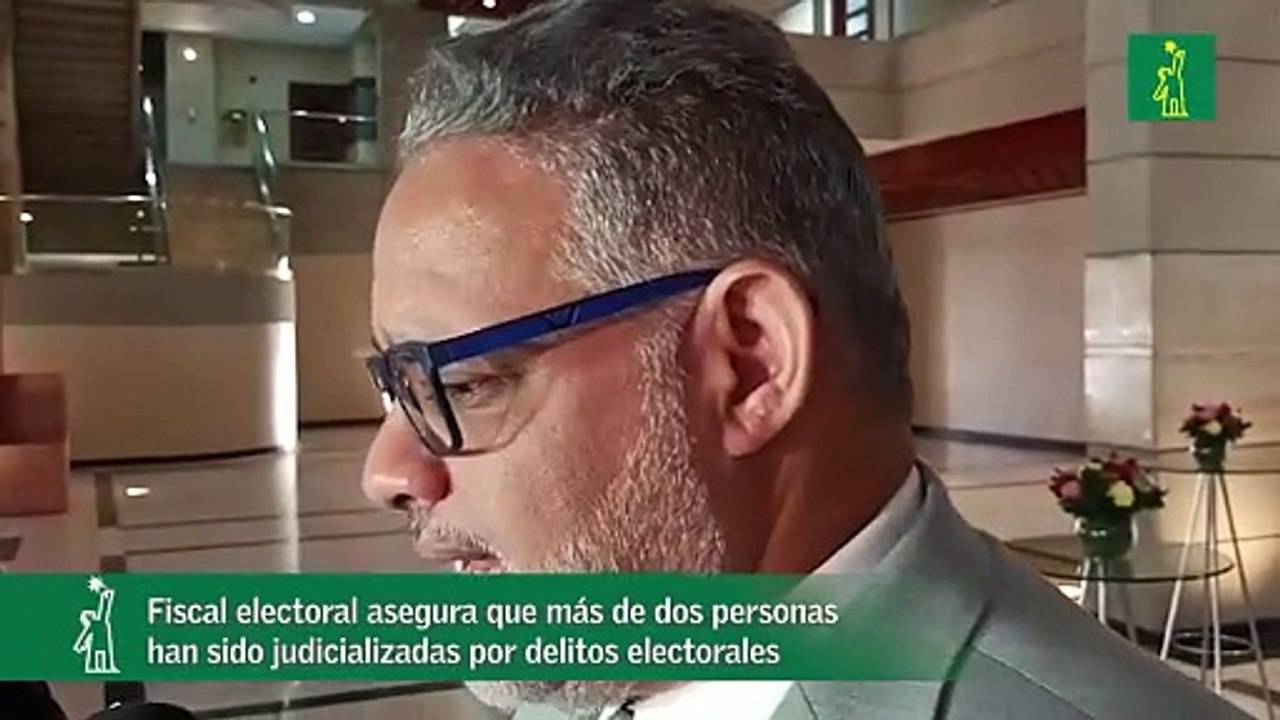 Fiscal electoral asegura que más de dos personas han sido judicializadas por delitos electorales
