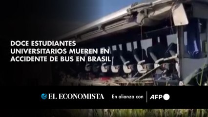 Doce estudiantes universitarios mueren en accidente de bus en Brasil