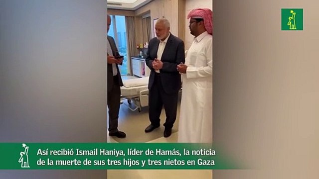 Así recibió Ismail Haniya, líder de Hamás, la noticia de la muerte de sus tres hijos y tres nietos en Gaza