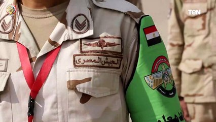 فولي أبو السعود يتلقي بعض المجندين في مركز تدريب المشاة بالقوات المسلحة