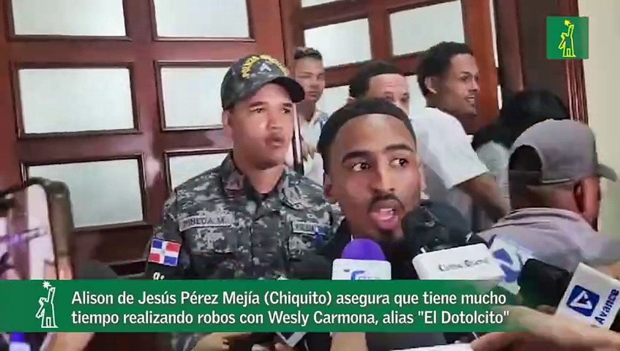 Alison de Jesús Pérez Mejía (Chiquito) asegura que tiene mucho tiempo realizando robos con Wesly Carmona, alias "El Dotolcito"