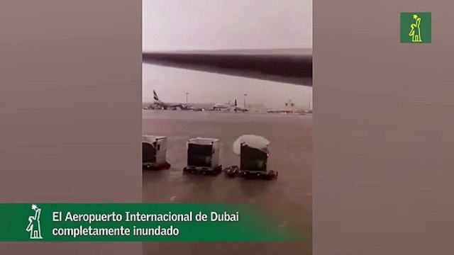 Fuertes lluvias e inundaciones paralizan aeropuertos y carreteras de Dubái