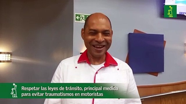 Respetar las leyes de tránsito, principal medida para evitar traumatismos en motoristas