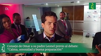 Consejo de Omar a su padre Leonel previo al debate: "Calma, serenidad y buena preparación"