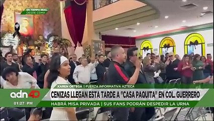 Llegan las cenizas esta tarde a "Casa Paquita" en la Col. Guerrero