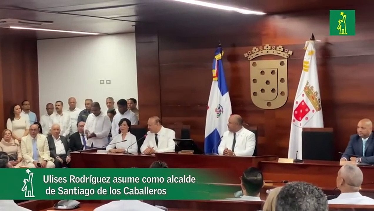 Ulises Rodríguez asume como alcalde de Santiago de los Caballeros