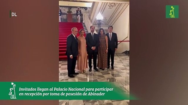 Invitados llegan al Palacio Nacional para participar en recepción por toma de posesión de Abinade