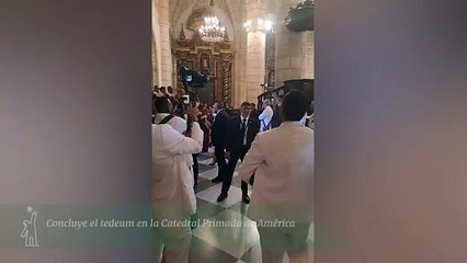 Concluye el tedeum en la Catedral Primada de América