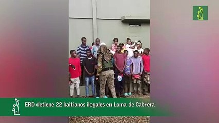 ERD detiene 22 haitianos ilegales en Loma de Cabrera