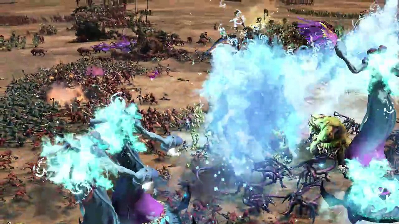 LIZARDMEN vs DAEMONS OF CHAOS - TotalWar Warhammer