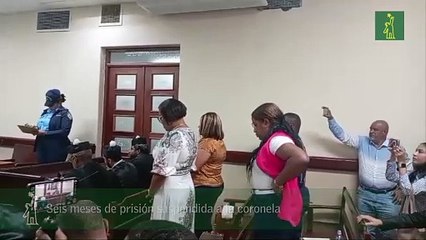 Seis meses de prisión suspendida a la coronela