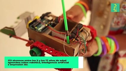 Los niños de Yamasá aprenden sobre robótica y programación esperando ayuda del Gobierno