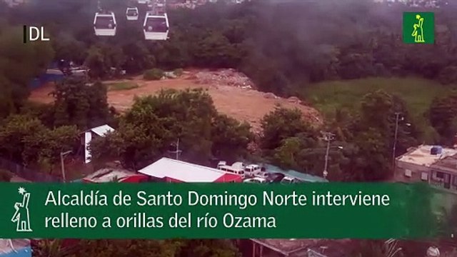 Alcaldía de Santo Domingo Norte interviene relleno a orillas del río Ozama