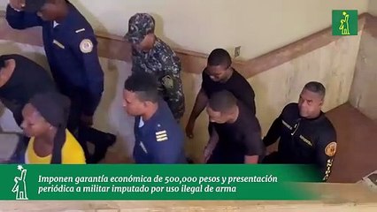 Imponen garantía económica de 500,000 pesos y presentación periódica a militar imputado por uso ilegal de arma
