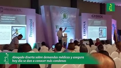 Abogado diserta sobre demandas médicas y asegura hoy día se dan a conocer más condenas