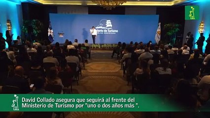 David Collado asegura que seguirá al frente del Mitur durante "uno o dos años más"