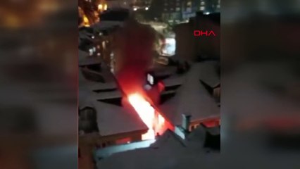 İstanbul'da bir binada yangın: Ekiplerin müdahalesi başladı