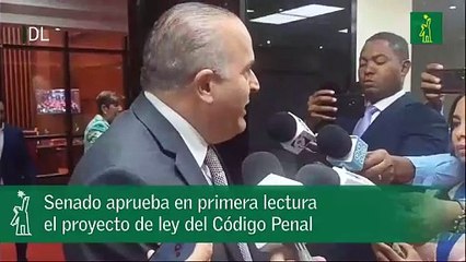 Senado aprueba en primera lectura el proyecto de ley del Código Penal