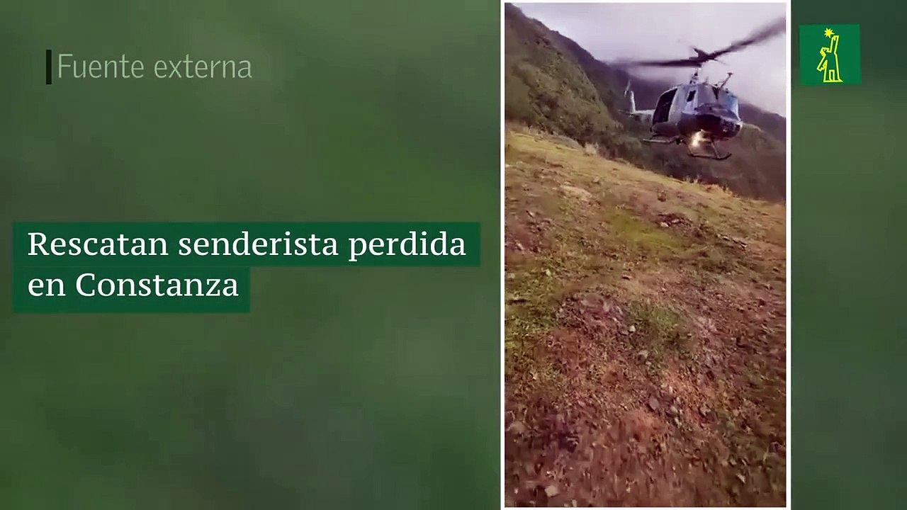 Rescatan senderista perdida en Constanza