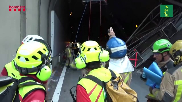 Aparatoso accidente de autobús en España