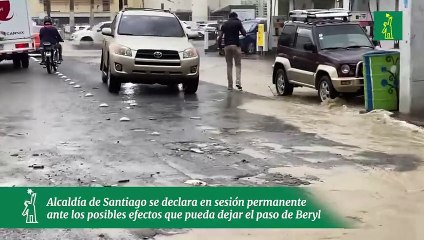 Alcaldía de Santiago se declara en sesión permanente ante los posibles efectos que pueda dejar el paso de Beryl