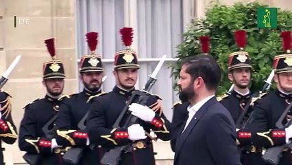 Gabriel Boric cierra con un almuerzo de trabajo con Macron su gira europea