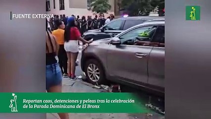 Reportan caos, detenciones y peleas tras la celebración de la Parada Dominicana de El Bronx