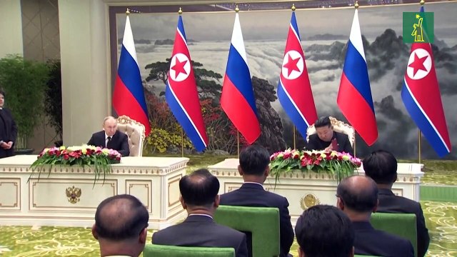 Rusia y Corea del Norte firman acuerdo de defensa y Kim da su apoyo a la guerra en Ucrania