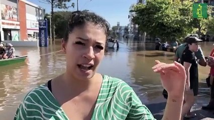 Ayuda y donaciones se distribuyen en el sur de Brasil, que espera más lluvias