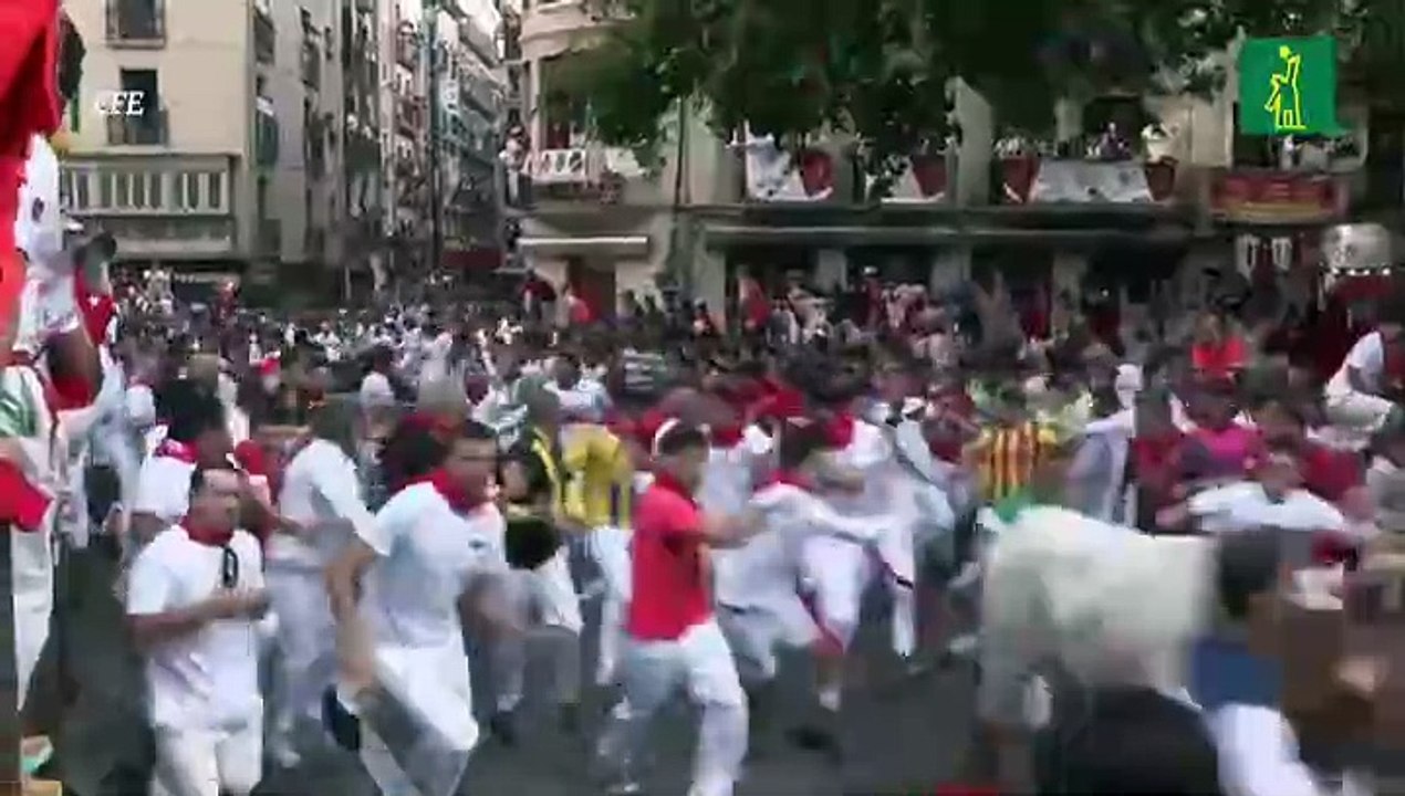 Los Fuente Ymbro firman un cuarto encierro muy rápido de los sanfermines