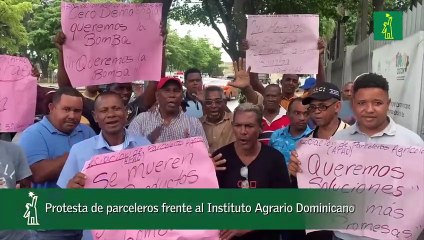Protesta De Parceleros Frente Al Instituto Agrario Dominicano