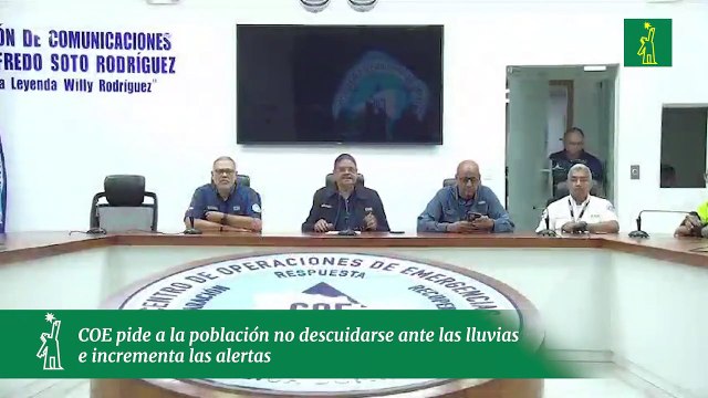 COE pide a la población no descuidarse ante las lluvias e incrementa las alertas
