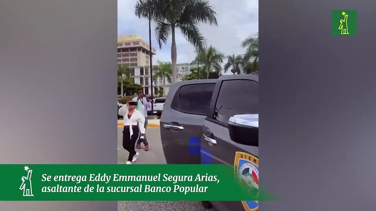 Se entrega Eddy Emmanuel Segura Arias, asaltante de la sucursal Banco Popular