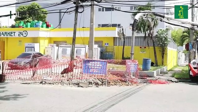 Alcaldía interviene charco en Los Prados