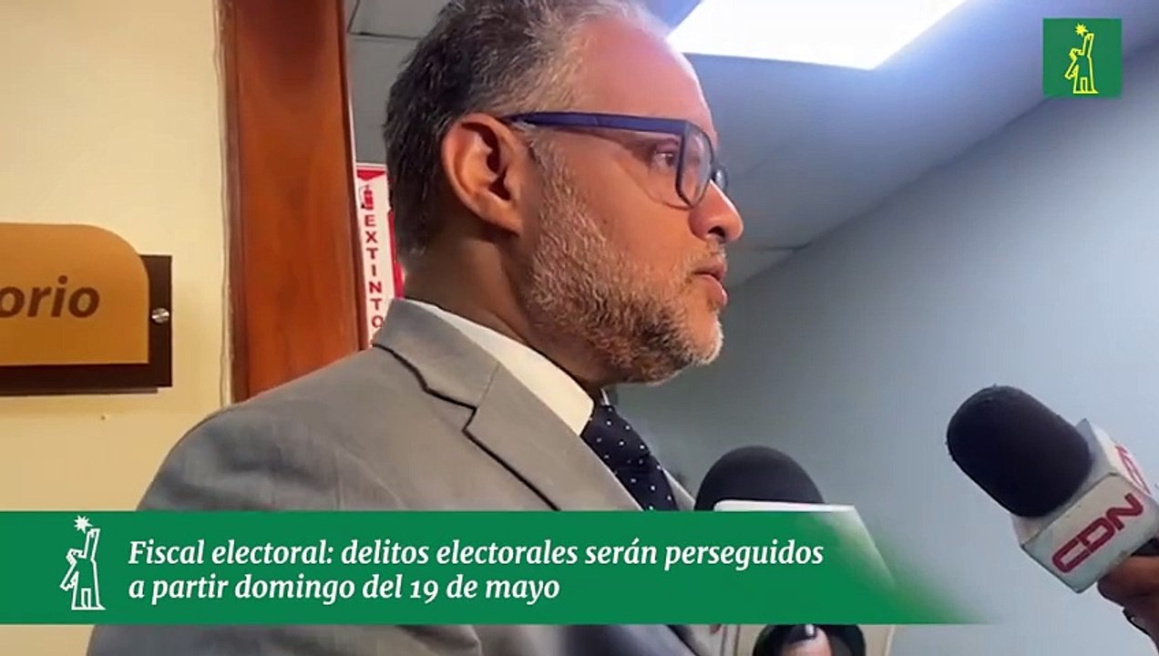 Fiscal electoral: delitos electorales serán perseguidos a partir domingo del 19 de mayo