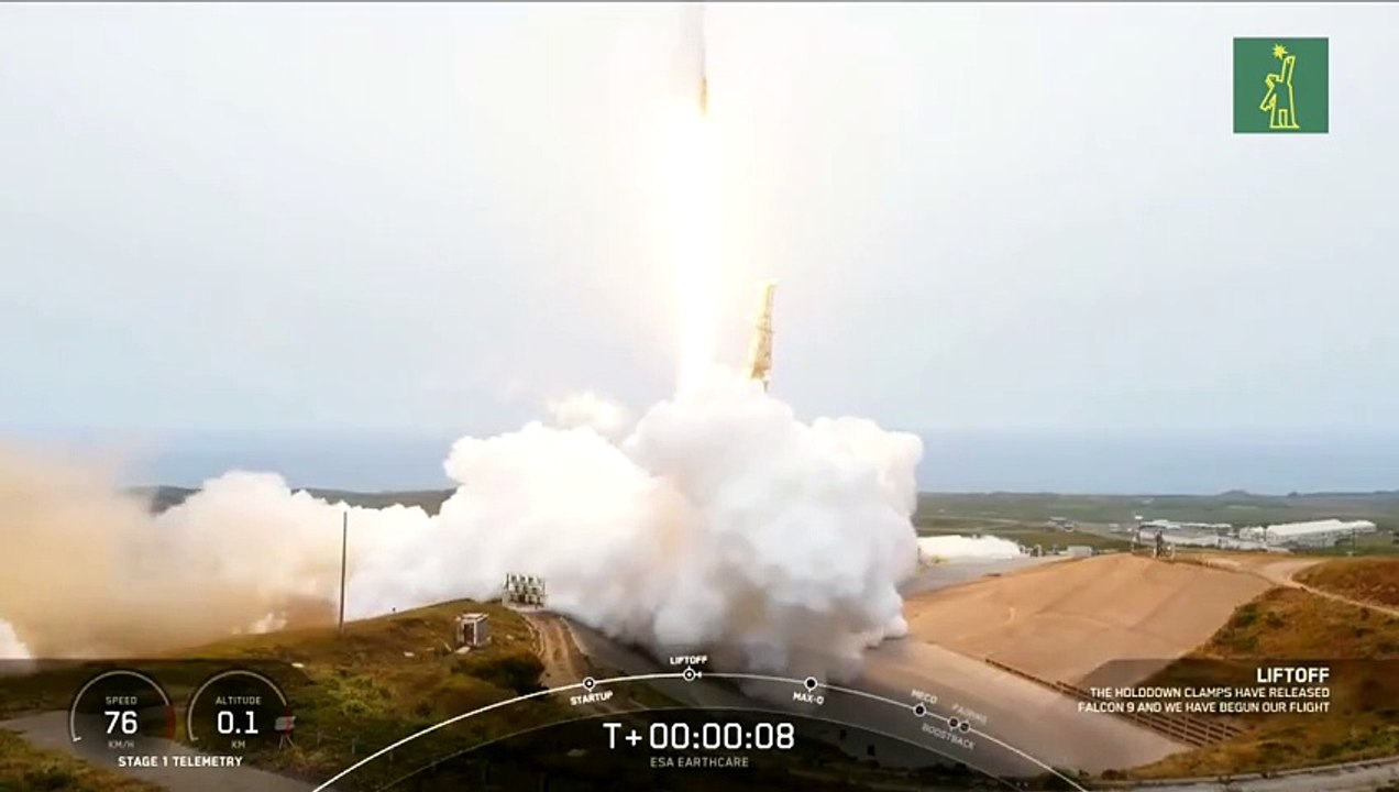 Despega desde California el satélite EarthCARE para estudiar las nubes e impacto de los aerosoles
