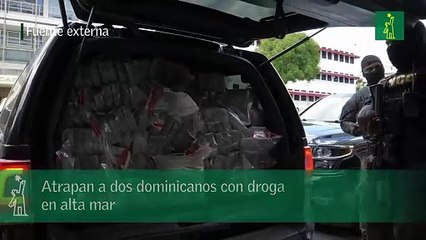 Atrapan a dos dominicanos con droga en alta mar
