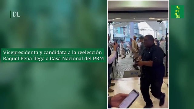 Vicepresidenta y candidata a la reelección Raquel Peña llega a Casa Nacional del PRM