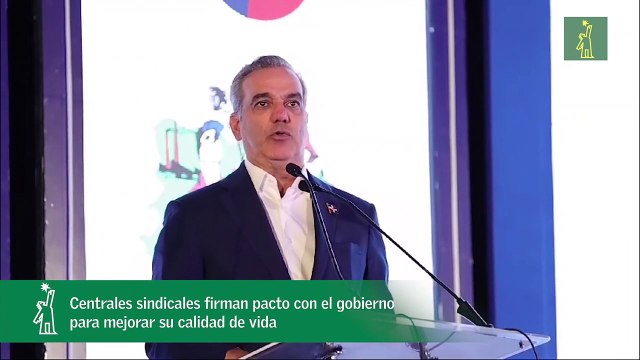 Centrales sindicales firman pacto con el gobierno para mejorar su calidad de vida
