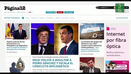 Javier Milei no baja el tono y llama "cobarde" a Pedro Sánchez reiterando que no pedirá disculpas