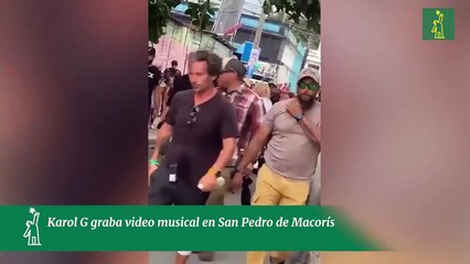 Karol G graba video musical en San Pedro de Macorís