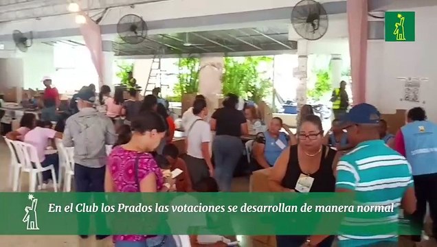En el Club los Prados las votaciones se desarrollan de manera normal