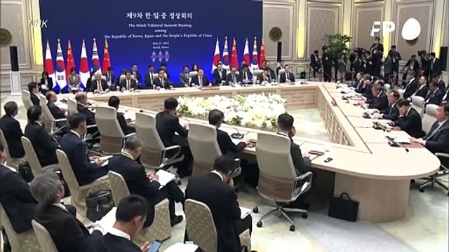 Corea del Sur, China y Japón exigen en una cumbre la desnuclearización de Corea del Norte