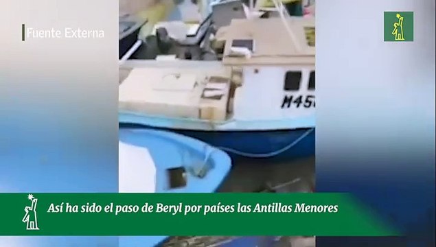 Así ha sido el paso de Beryl por países las Antillas Menores